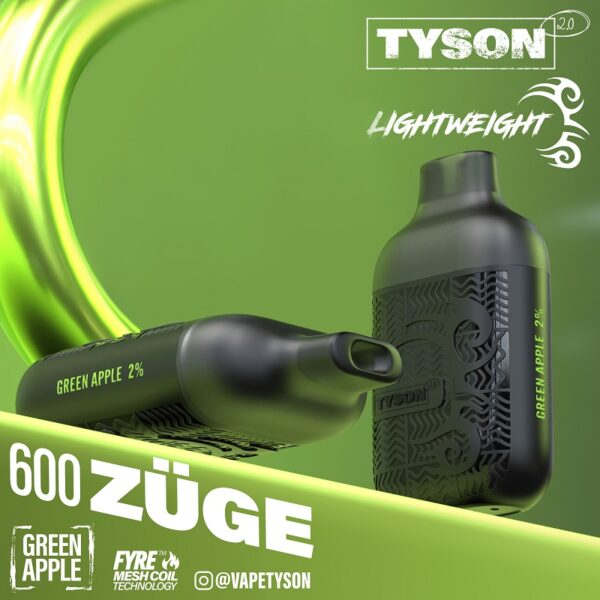 TYSON VAPE 2.0 GREEN APPLE 1
